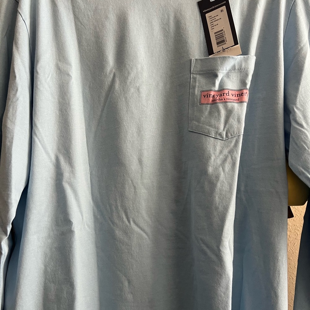 Vineyard Vines Sky Blue Long Sleeve Tee